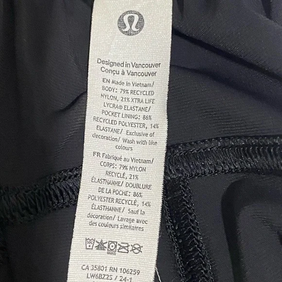 Lululemon adapted state high rise cropped jogger pants black size 8 with pockets - Picture 9 of 9